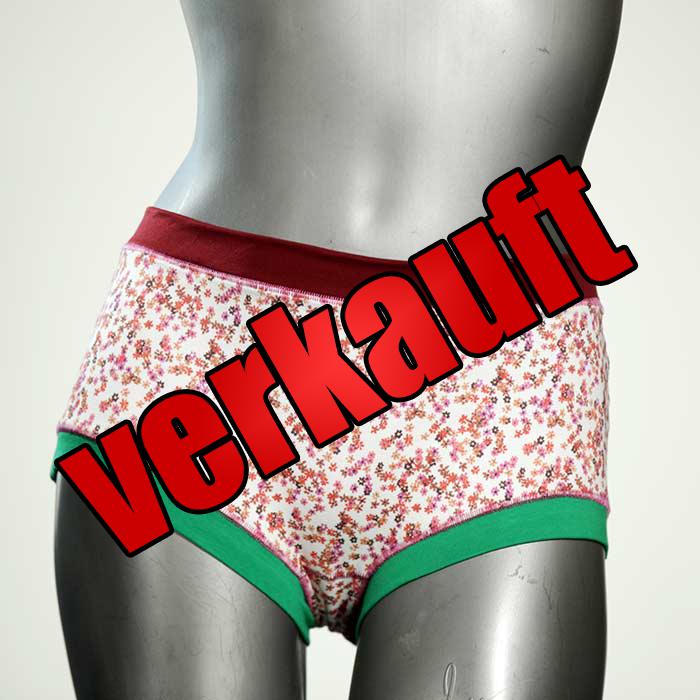 attraktive günstige gemusterte bunte Hotpant aus Biobaumwolle, Unterwäsche für Damen