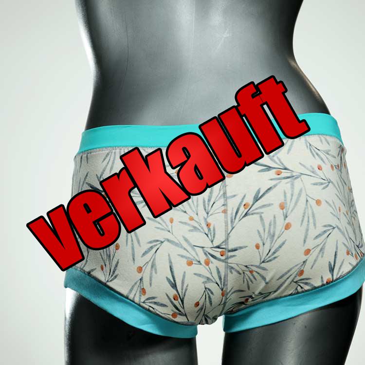 nachhaltige farbige attraktive bunte Hotpant aus Biobaumwolle, Unterwäsche für Damen