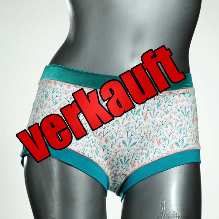 sexy farbige gemusterte bequeme Hotpant aus Biobaumwolle, Unterwäsche für Damen