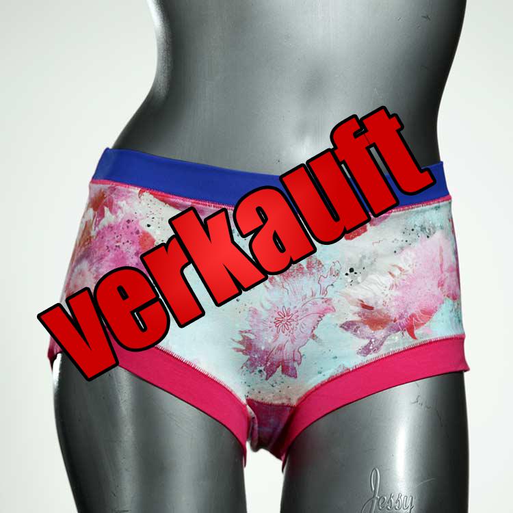 sexy farbige handgemachte ökologische Hotpant aus Biobaumwolle, Unterwäsche für Damen