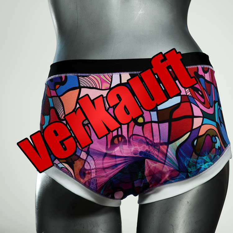 schöne attraktive handgemachte gemusterte Hotpant aus Biobaumwolle, Unterwäsche für Damen