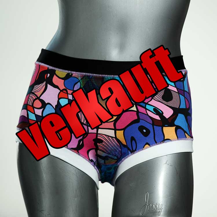 schöne attraktive handgemachte gemusterte Hotpant aus Biobaumwolle, Unterwäsche für Damen