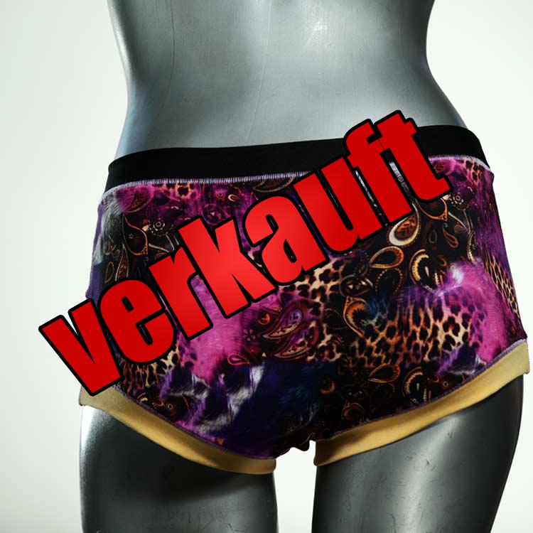 bequeme farbige bunte sexy Hotpant aus Biobaumwolle, Unterwäsche für Damen