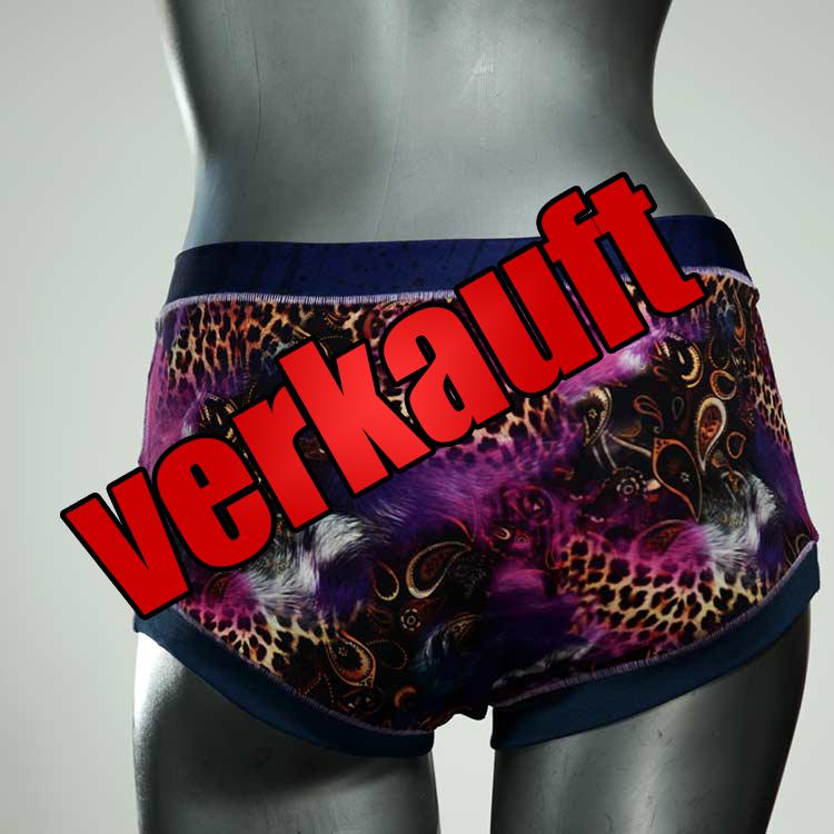 farbige attraktive schöne nachhaltige Hotpant aus Biobaumwolle, Unterwäsche für Damen