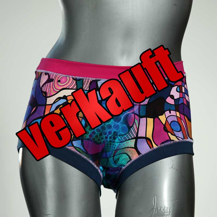 günstige ökologische bunte handgemachte Hotpant aus Biobaumwolle, Unterwäsche für Damen
