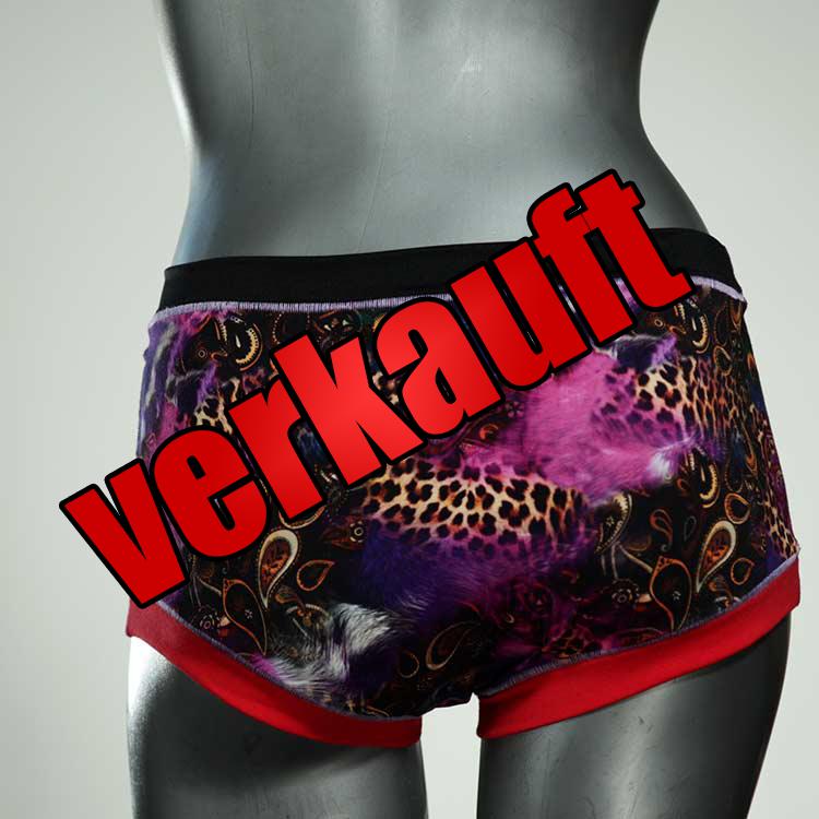 bunte preiswerte bequeme handgemachte Hotpant aus Biobaumwolle, Unterwäsche für Damen