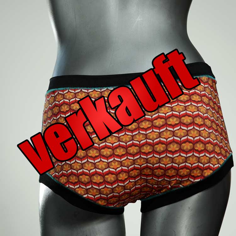 attraktive ökologische gemusterte handgemachte Hotpant aus Biobaumwolle, Unterwäsche für Damen