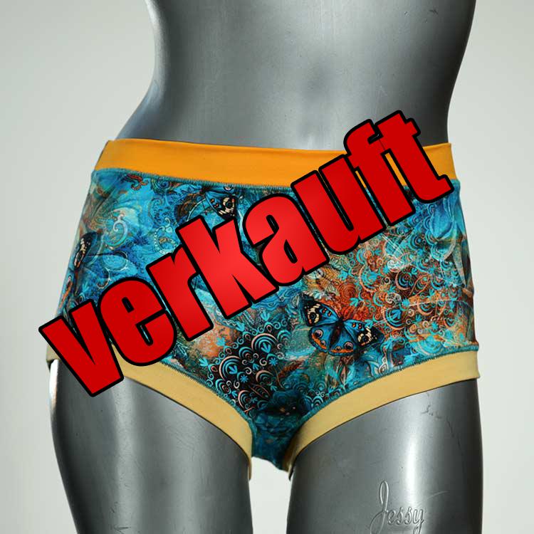 attraktive farbige günstige gemusterte Hotpant aus Biobaumwolle, Unterwäsche für Damen