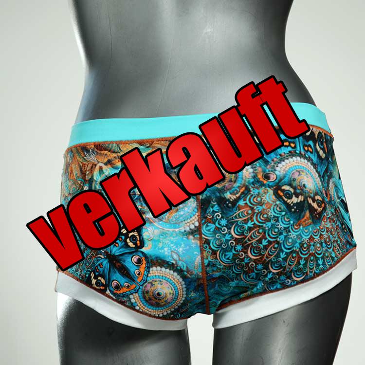 bunte schöne preiswerte gemusterte Hotpant aus Biobaumwolle, Unterwäsche für Damen
