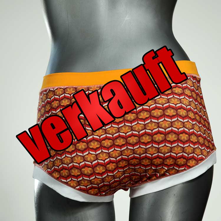 attraktive günstige gemusterte bunte Hotpant aus Biobaumwolle, Unterwäsche für Damen