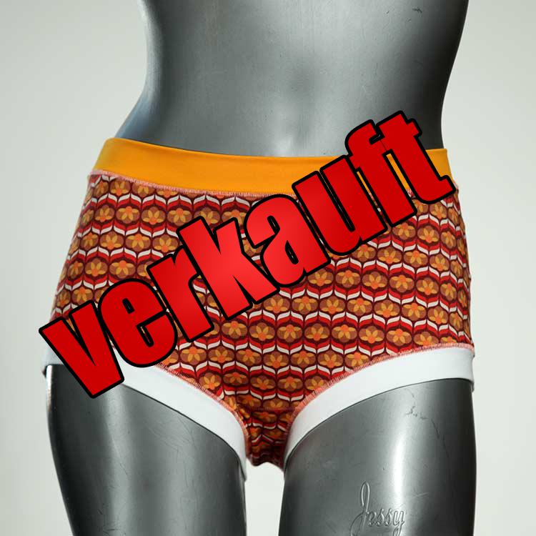 attraktive günstige gemusterte bunte Hotpant aus Biobaumwolle, Unterwäsche für Damen