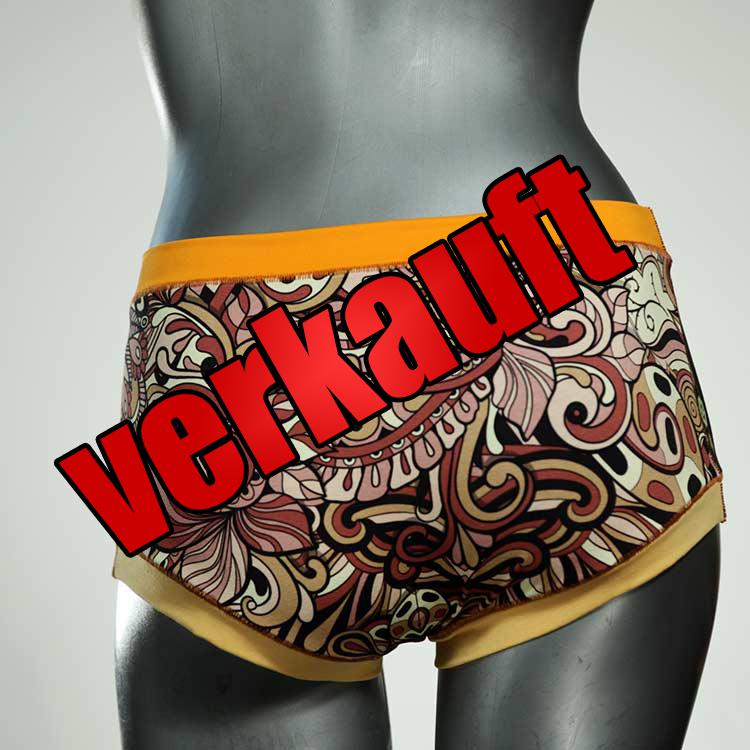bequeme ökologische handgemachte schöne Hotpant aus Biobaumwolle, Unterwäsche für Damen