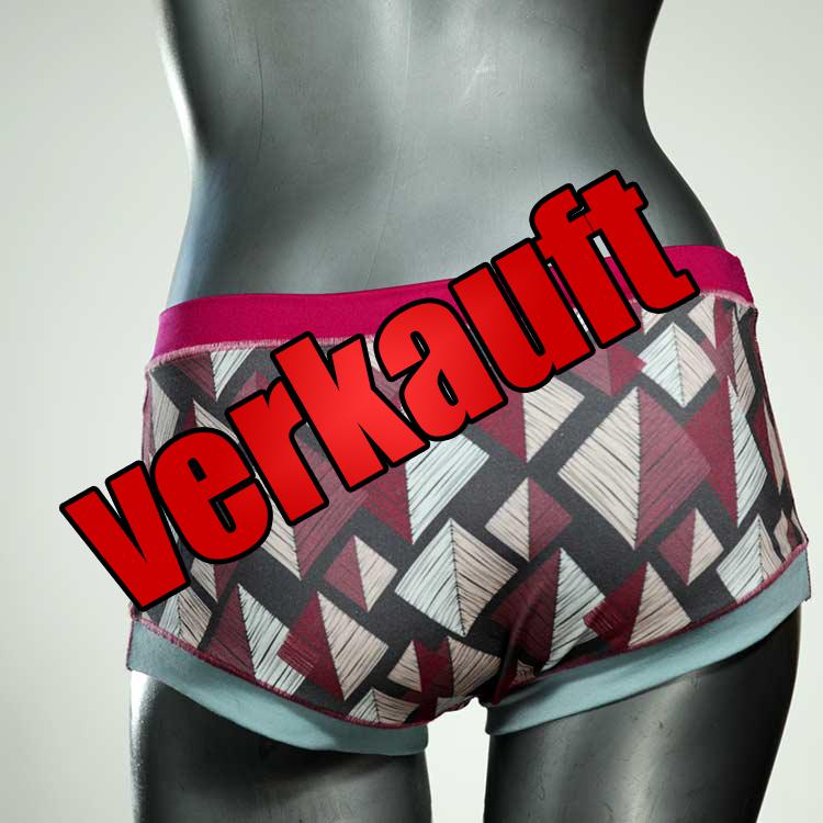 günstige bunte attraktive gemusterte Hotpant aus Biobaumwolle, Unterwäsche für Damen