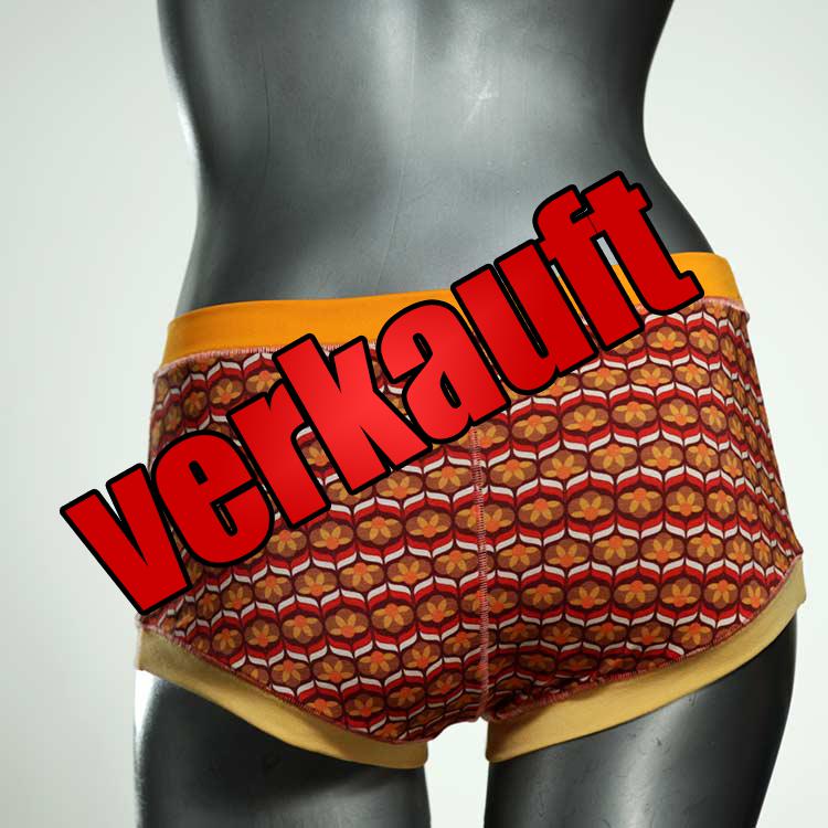 gemusterte attraktive günstige farbige Hotpant aus Biobaumwolle, Unterwäsche für Damen