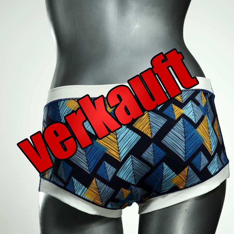 farbige handgemachte attraktive preiswerte Hotpant aus Biobaumwolle, Unterwäsche für Damen