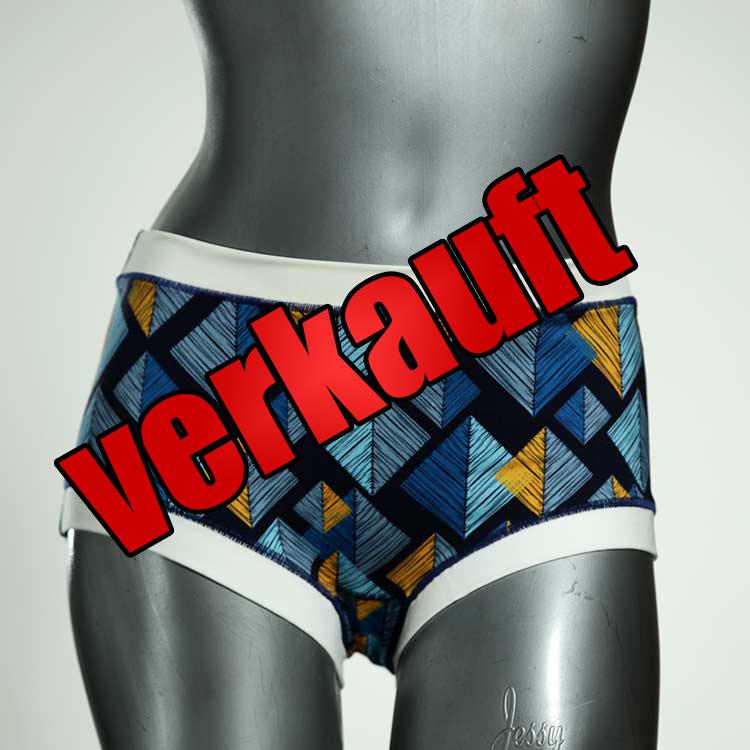 farbige handgemachte attraktive preiswerte Hotpant aus Biobaumwolle, Unterwäsche für Damen
