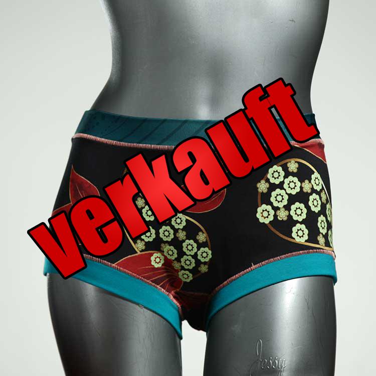 farbige gemusterte süße bequeme Hotpant aus Biobaumwolle, Unterwäsche für Damen