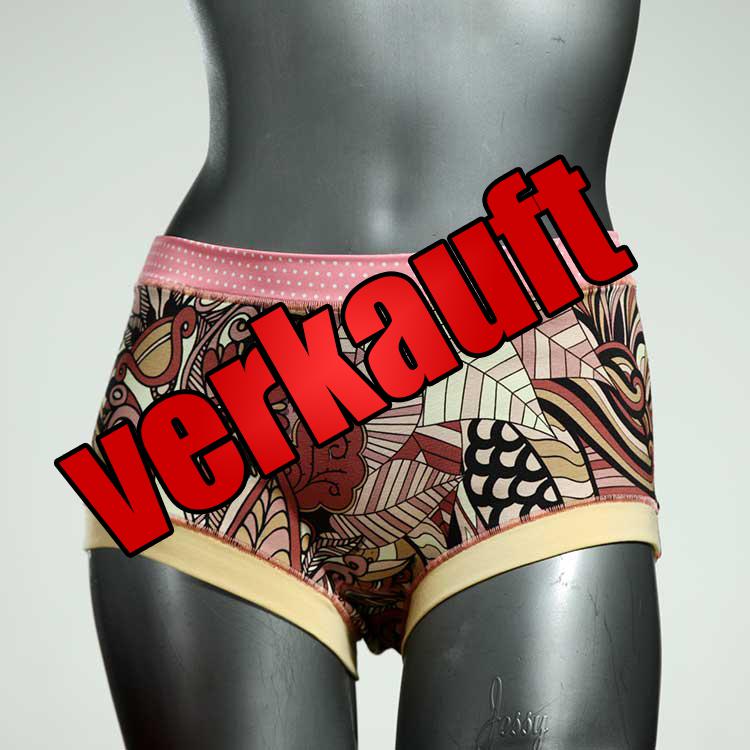 farbige gemusterte sexy preiswerte Hotpant aus Biobaumwolle, Unterwäsche für Damen