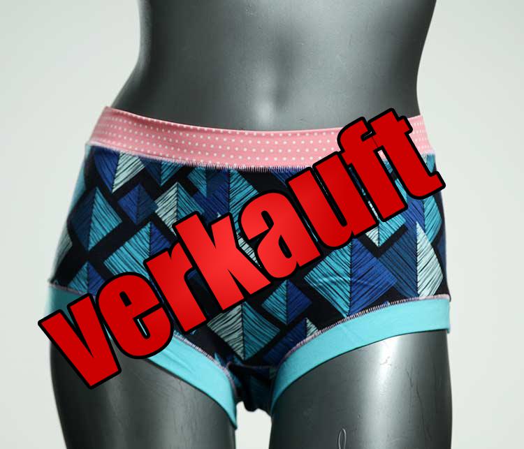 schöne ökologische bunte attraktive Hotpant aus Biobaumwolle, Unterwäsche für Damen