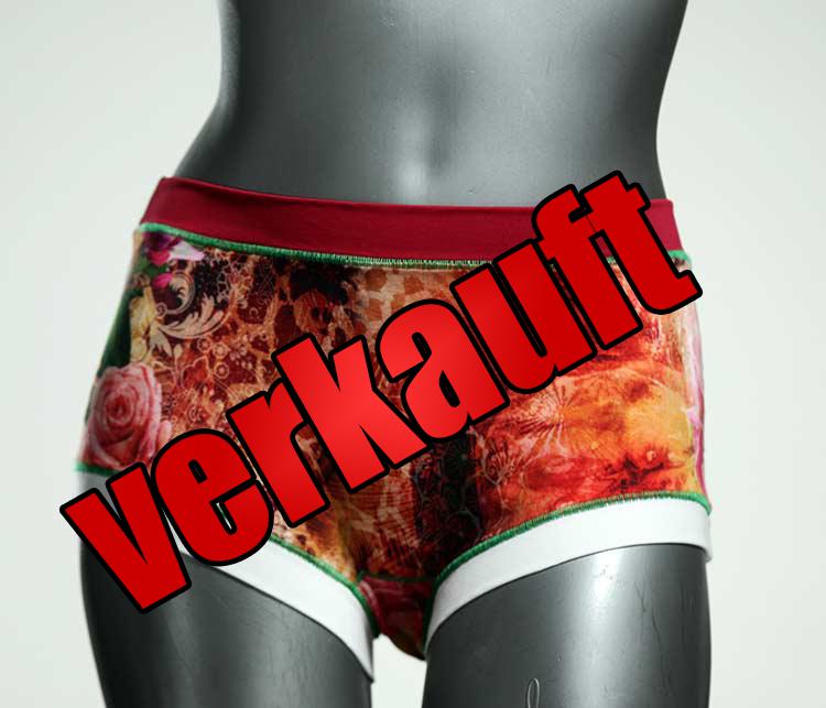 gemusterte bequeme handgemachte attraktive Hotpant aus Biobaumwolle, Unterwäsche für Damen