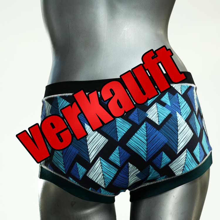 gemusterte bequeme preiswerte ökologische Hotpant aus Biobaumwolle, Unterwäsche für Damen