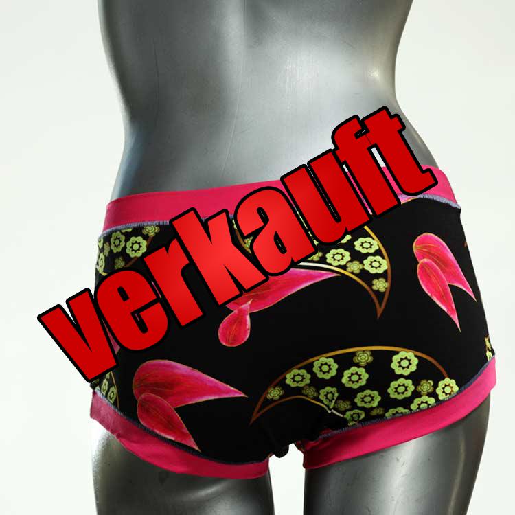 nachhaltige handgemachte süße bunte Hotpant aus Biobaumwolle, Unterwäsche für Damen
