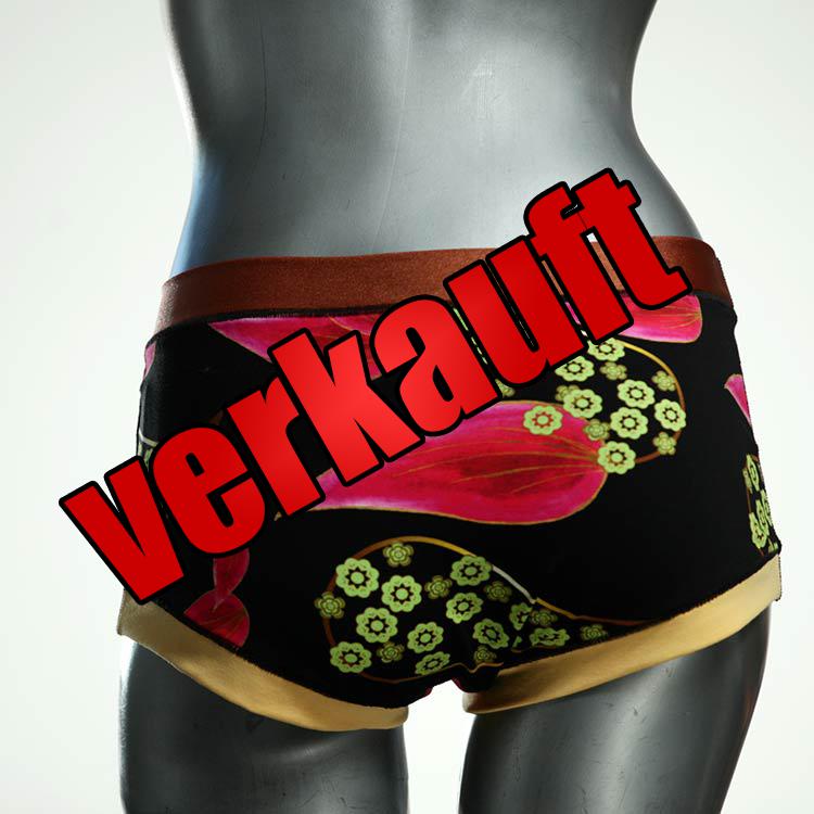 günstige gemusterte farbige sexy Hotpant aus Biobaumwolle, Unterwäsche für Damen