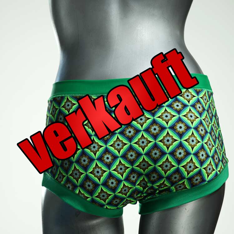 attraktive bunte ökologische gemusterte Hotpant aus Biobaumwolle, Unterwäsche für Damen
