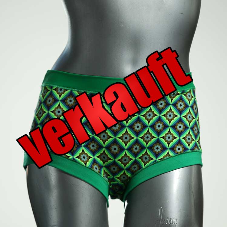 attraktive bunte ökologische gemusterte Hotpant aus Biobaumwolle, Unterwäsche für Damen