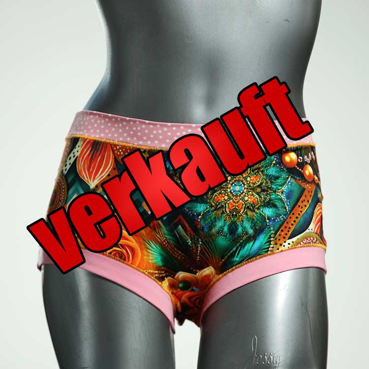 süße gemusterte bunte bequeme Hotpant aus Biobaumwolle, Unterwäsche für Damen