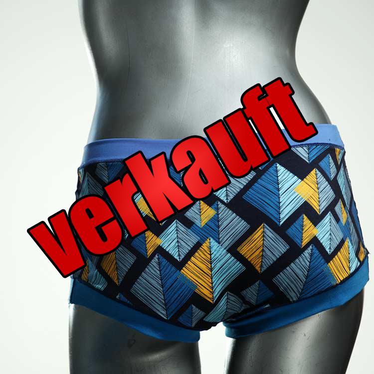 ökologische nachhaltige bequeme gemusterte Hotpant aus Biobaumwolle, Unterwäsche für Damen