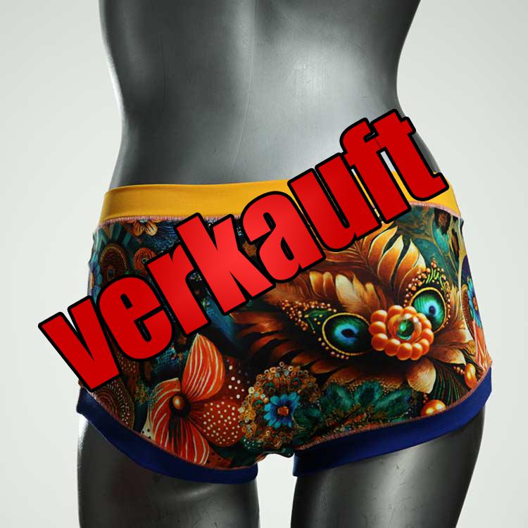 nachhaltige handgemachte farbige preiswerte Hotpant aus Biobaumwolle, Unterwäsche für Damen