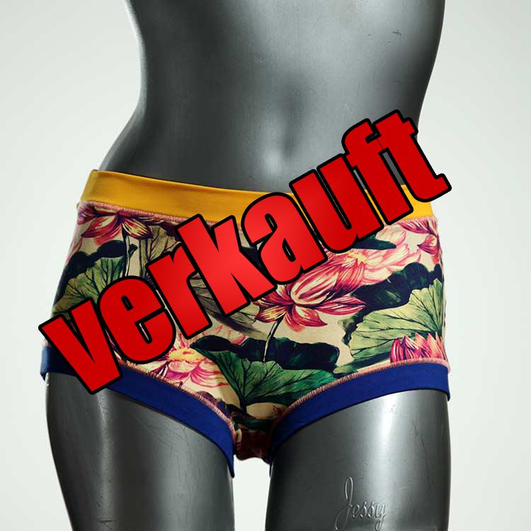 nachhaltige handgemachte farbige preiswerte Hotpant aus Biobaumwolle, Unterwäsche für Damen