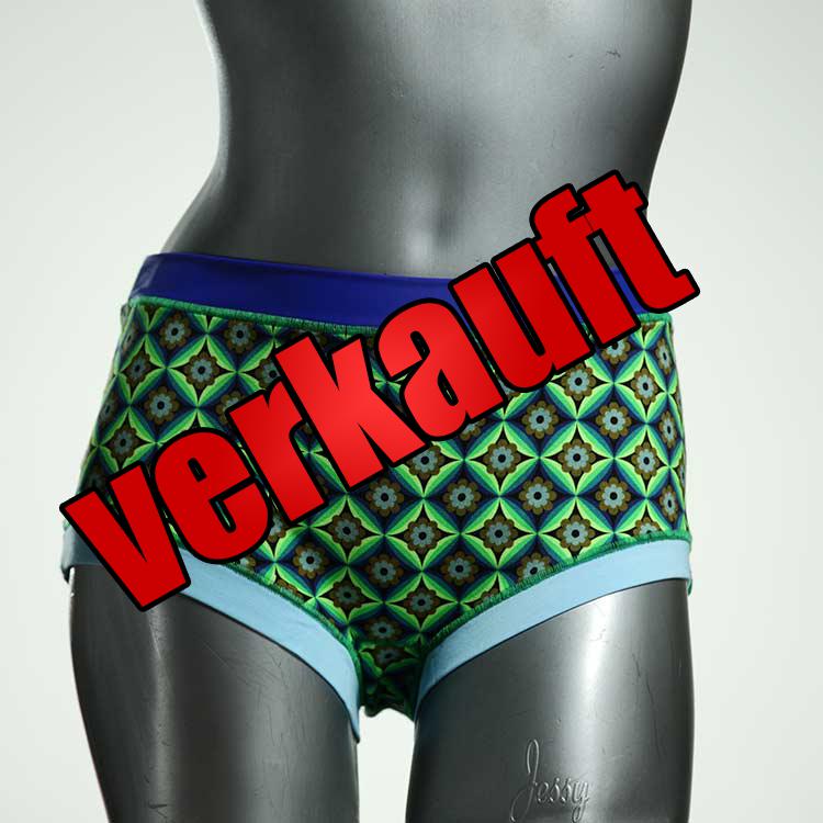 sexy nachhaltige handgemachte farbige Hotpant aus Biobaumwolle, Unterwäsche für Damen