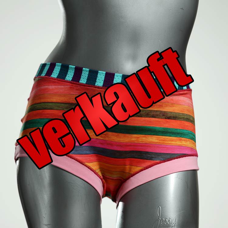 attraktive bunte handgemachte ökologische Hotpant aus Biobaumwolle, Unterwäsche für Damen