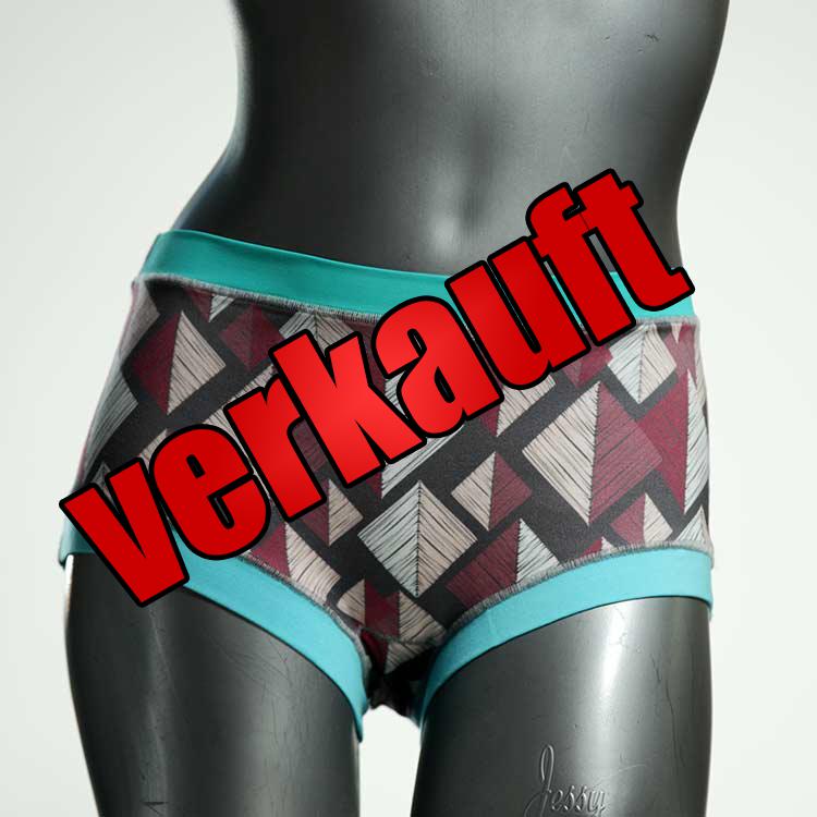 gemusterte bunte süße sexy Hotpant aus Biobaumwolle, Unterwäsche für Damen