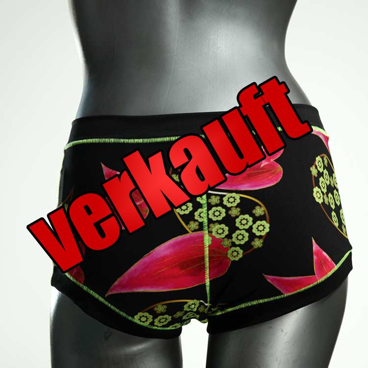 attraktive bunte handgemachte gemusterte Hotpant aus Biobaumwolle, Unterwäsche für Damen