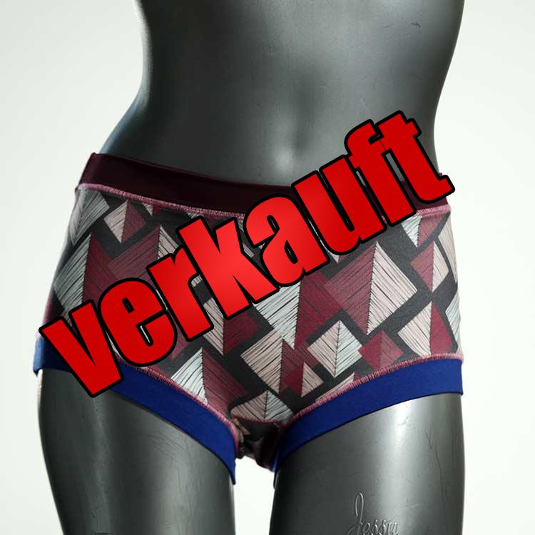 farbige nachhaltige gemusterte attraktive Hotpant aus Biobaumwolle, Unterwäsche für Damen