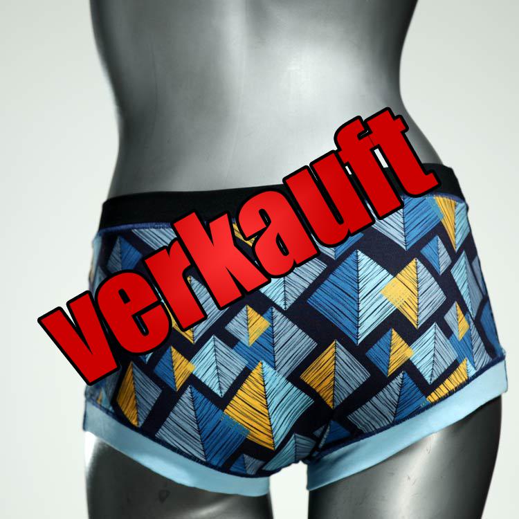 gemusterte schöne günstige attraktive Hotpant aus Biobaumwolle, Unterwäsche für Damen