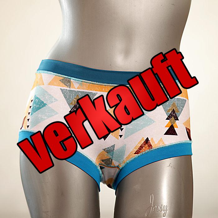  GOTS-zertifizierte bequeme bunte Hotpant - Hipster - Unterhose für Damen aus Biobaumwolle für Damen