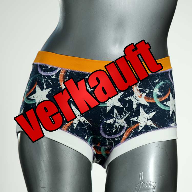 sexy gemusterte preiswerte farbige Hotpant aus Biobaumwolle, Unterwäsche für Damen