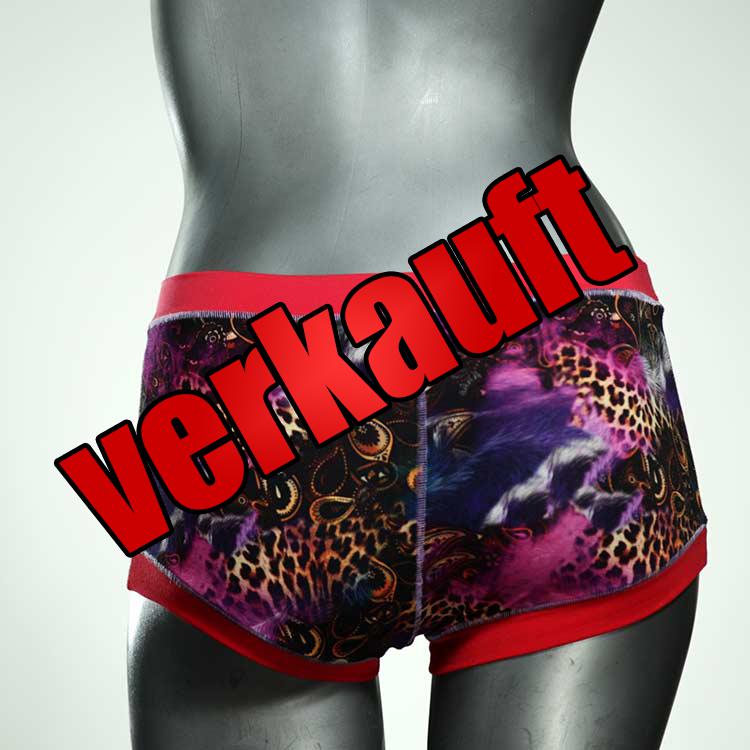 ökologische farbige preiswerte handgemachte Hotpant aus Biobaumwolle, Unterwäsche für Damen