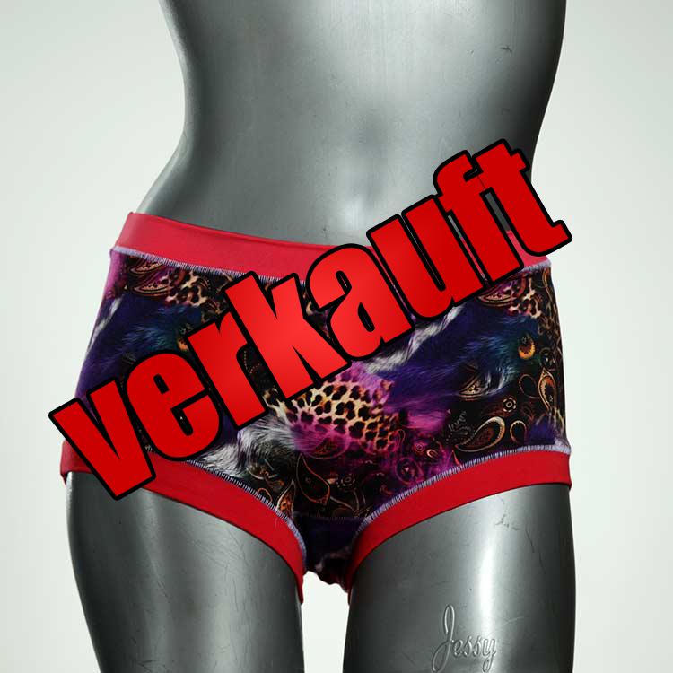 ökologische farbige preiswerte handgemachte Hotpant aus Biobaumwolle, Unterwäsche für Damen
