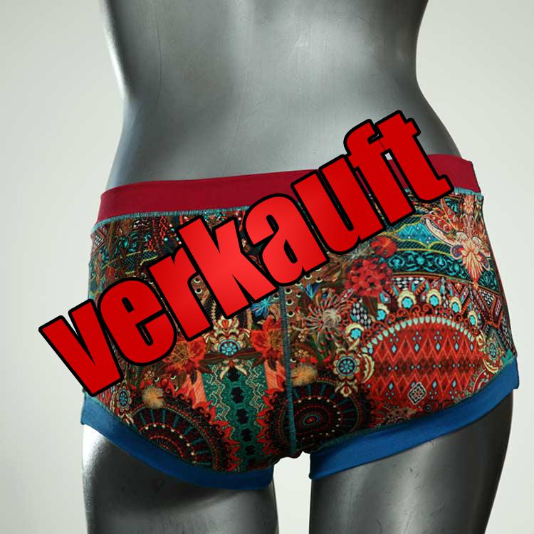 preiswerte gemusterte sexy bunte Hotpant aus Biobaumwolle, Unterwäsche für Damen