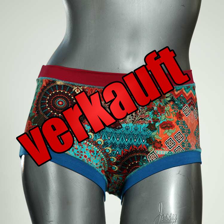 preiswerte gemusterte sexy bunte Hotpant aus Biobaumwolle, Unterwäsche für Damen
