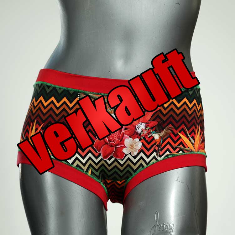 günstige farbige handgemachte preiswerte Hotpant aus Biobaumwolle, Unterwäsche für Damen