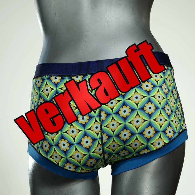 gemusterte günstige sexy attraktive Hotpant aus Biobaumwolle, Unterwäsche für Damen