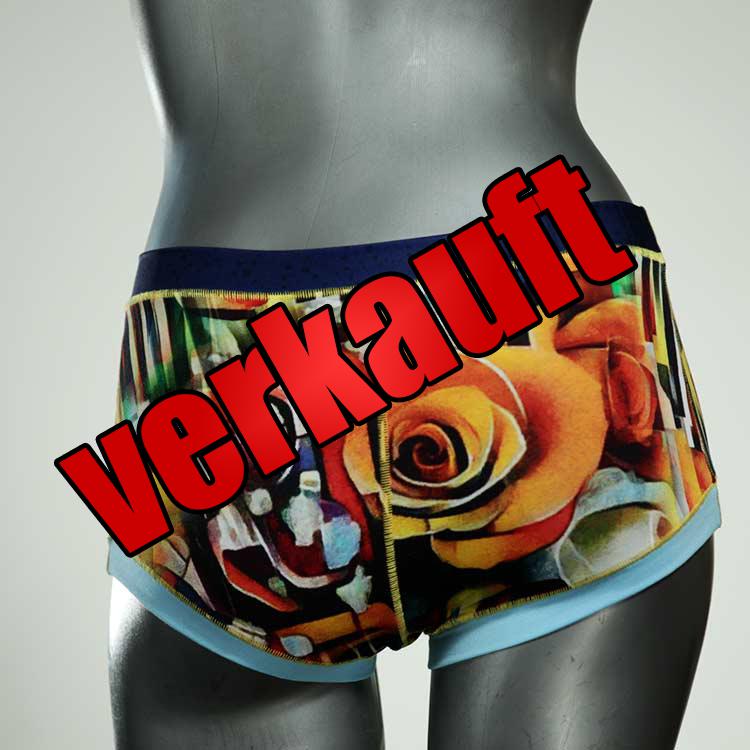 bequeme günstige süße bunte Hotpant aus Biobaumwolle, Unterwäsche für Damen