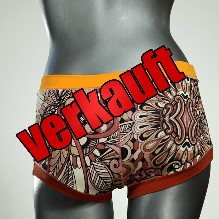 handgemachte preiswerte bunte nachhaltige Hotpant aus Biobaumwolle, Unterwäsche für Damen