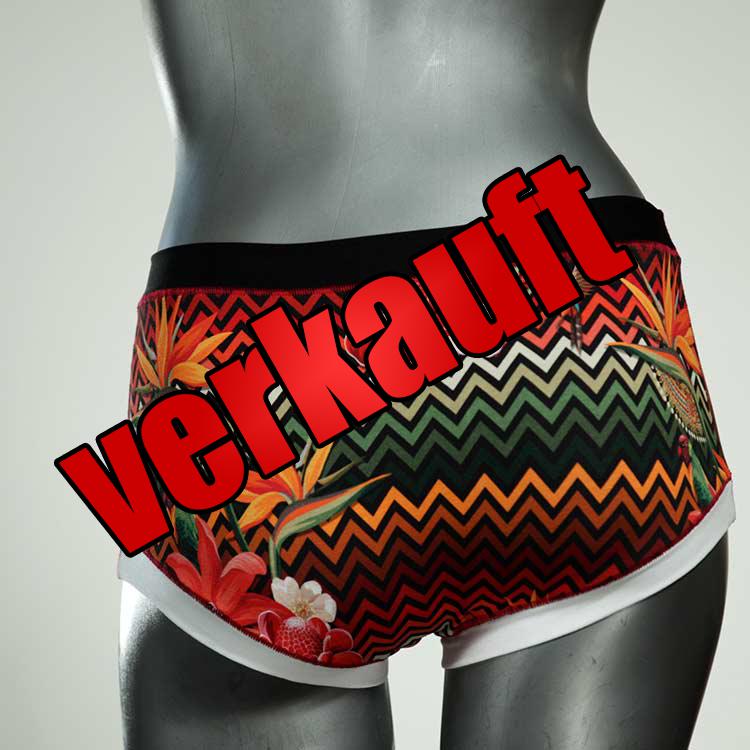 gemusterte preiswerte ökologische bequeme Hotpant aus Biobaumwolle, Unterwäsche für Damen